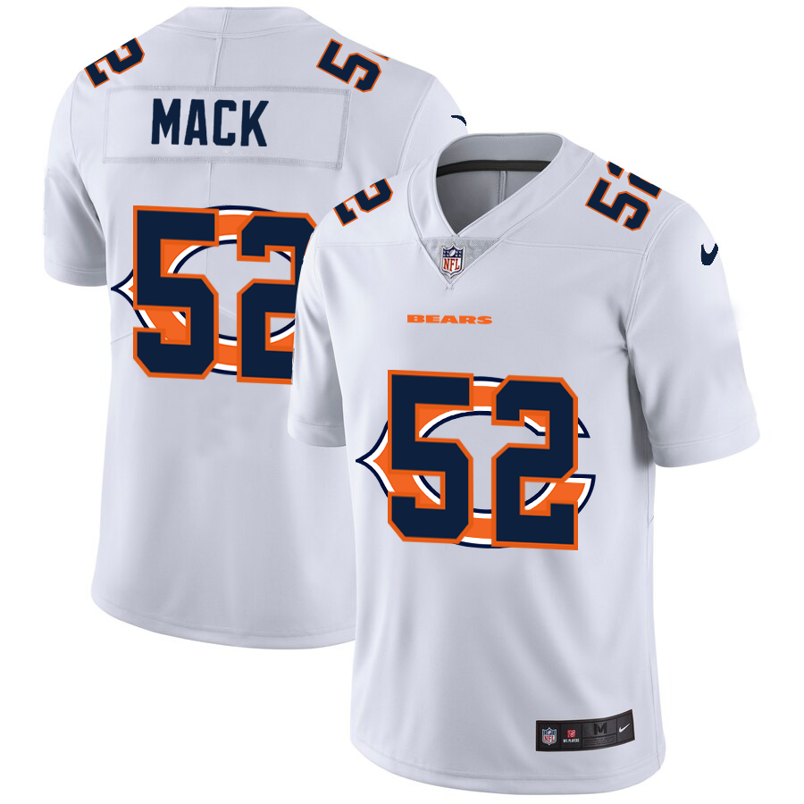 2020 New Men Chicago Bears #52 Mack white  Limited NFL Nike jerseys